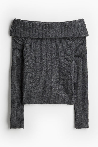 "AVA" - SHOULDER SWEATER