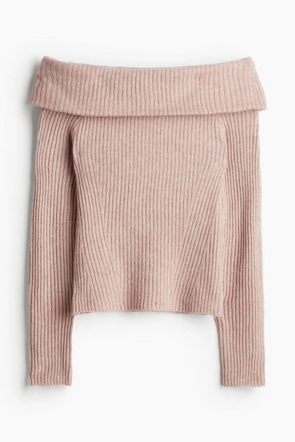 "AVA" - SHOULDER SWEATER