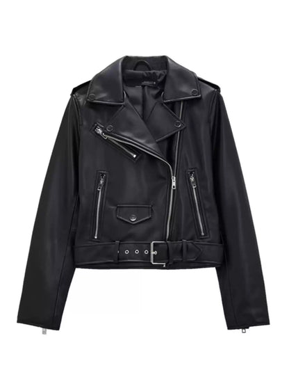 Faux Leather Biker jacket