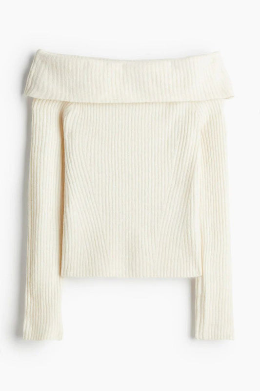 "AVA" - SHOULDER SWEATER